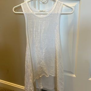 White linen tank.  Size M
